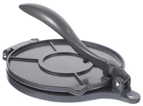 TOYZFRIENDY Tortilla Presse Aluminium Rund Edelstahl Tortilla Maker Maschine für Pies Pizza Teigpressgerät Rostfrei Spülmaschinenfest Leicht zu Reinigen