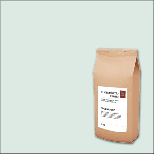 Fugenmörtel-Farben | Einsetzbar für Fugen im Innen- und Außenbereich auf Wand- und Bodenflächen (Grün Blass, 1kg)