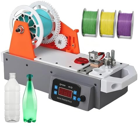 SAIYERUS 3D Printed Bottle Recycler, Desktop Filament Maker Machine, Pultruded Plastic Bottle Filament, 3D Fiament Pultruded from Pastic Bottles, Home Plastic Recycling and Manufacturing Station