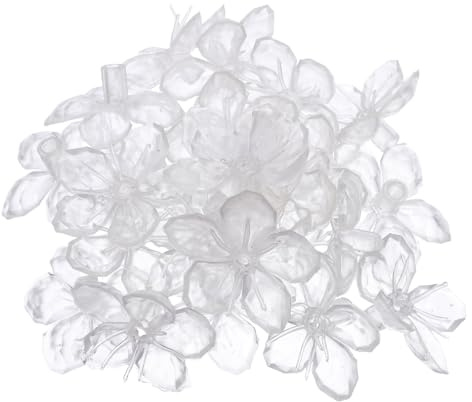 KONTONTY 80 Stück Ersatzblüten für LED Baum aus Pvc Kirschblüten Lampenschirme zur Lichtdiffusion und Festlichen Beleuchtung für Hochzeits und Weihnachtsdeko