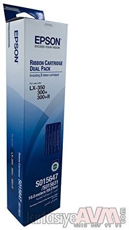 Epson Ink Ribbon Black 2x4.000.000 Char. 2-Pack, C13S015647