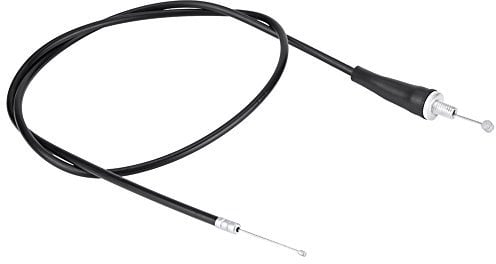 Qiilu Motorcycle Throttle Cable 110cm, M8 Straight Head Motorcycle Throttle Oil Cable Line with Protective Inner Sleeve for Pit Dirt Motor Trail Bike Motocros
