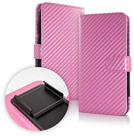 generale Custodia (Universale) Compatibile per BRONDI Amico Smartphone Cover Flip Libro con Gancio Interno Protezione Antiurto Portafoglio (Fucsia) Non Compatibile con BRONDI Amico Smartphone 4G
