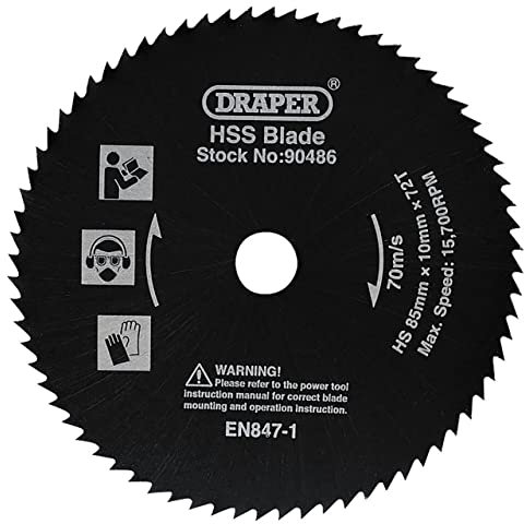 Draper 90486 HSS Saw Blade (85mm)