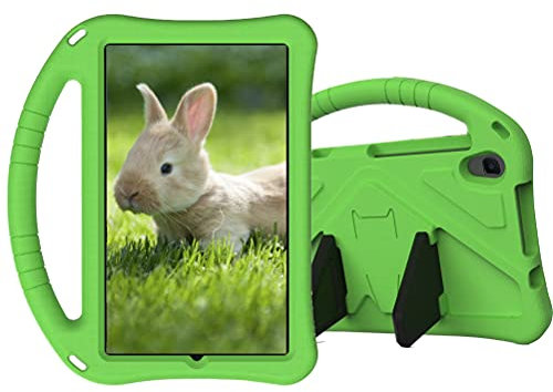 Sfulatdc Custodia per tablet per bambini con supporto e manico antiurto compatibile Onn 8 Gen 4 2024 Lenovo M8 20,3 cm, verde