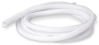 Hicab 3m Kabelschlauch, 16 mm, Weiss: selbstschliessend & flexibel zuschneidbar. Das Geflecht bietet eine sichere Kabelbündelung.