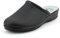 JOMIX Zuecos Sanitarios Hombre Chanclas Sanitarias Cómodas Ortopédicas Ligeras Transpirables, B Negro, 42 EU