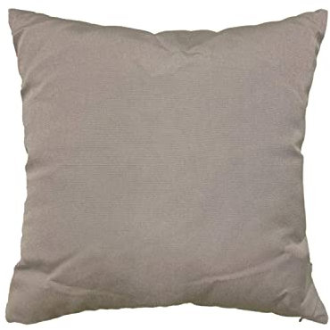 KETTtex EXKLUSIV Cocktailkissen Taupe-Grau I Kissen 40x40 cm I KTH2 Kopfkissen weich & robust I atmungsaktives Sofakissen UV-beständig I Kissenfüllung + Kissenbezug I Dessin 2332