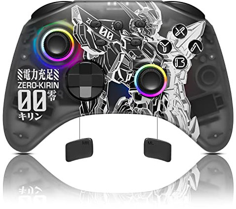 Mytrix Wireless Controller per Nintendo Switch con Ottica RGB, Mecha Design Pro Controller Compatibile con Switch Original/Oled/Lite, Risposta Immediata, Controllo Preciso, 15H Lungo Resistenza