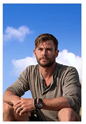 Schauspieler Chris Hemsworth 7 Leinwand-Poster, Schlafzimmer, Dekoration, Sport, Landschaft, Büro, Raumdekoration, Geschenkrahmen: 40 x 60 cm