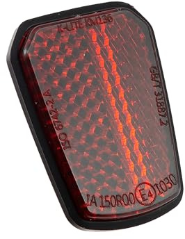 Rückstrahler Shield 28x39x4,7mm Trapezform rot