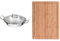 ZWILLING 40992-332-0 Wok, Incl. Glass Lid and Removable Grid Insert, Suitable for Induction, Ø 32 cm, Stainless Steel, Plus, Silver & Cutting Board, Bamboo, Large