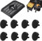 Chengziyue 8PCS Air Fryer Rubber Bumpers for Ninja Air Fryers, Upgraded Air Fryer Rubber Feet Silicone Rubber Tabs Sides Parts Tips for Ninja DZ201/DZ401/AD350CO/DZ090/DZ100 Foodi Air Fryer