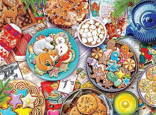Buffalo Games - Aimee Stewart - Cookies and Cocoa - 1000 Piece Jigsaw Puzzle for Adults Challenging Puzzle Perfect for Game Nights - 1000 Piece Finished Size is 26.75 x 19.75, Large