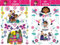Fensterbilder ENCANTO Sticker Disney 30x40cm 2 Bögen selbsthaftend ohne Kleber statische Fenstersticker (Encanto)