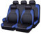 ICOMPY Auto Leder Sitzbezüge Für Daihatsu Materia 2006-2016, Wasserdicht Werkstatt Innenraum Schonbezüge Sitzschoner Auto Accessories (5 Sitzplätze),A-Blue