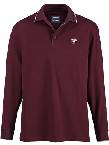 BABISTA Herren Langarm-Poloshirt Milanvetzo | Langarm-shirt für Männer 100% Baumwolle, hochwertiges Piqué, moderne Kontrastdetails, stylischer für Alltag und Büro