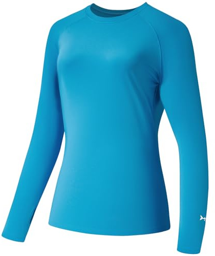Bassdash Damen Rash Guard UPF 50+ UV Sonnenschutz T-Shirt Langarm Angeln Wandern Performance Shirts