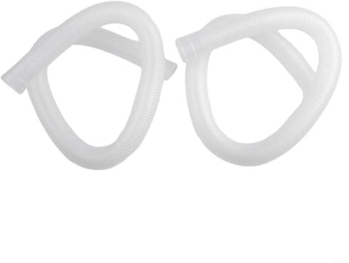 URPIZY Lot de 2 tuyaux de Rechange pour Pompe de Piscine Hors Sol pour Intex de 3,2 cm de diamètre, 1 m de Long (Blanc)