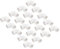 QUARKZMAN Raccord de Coude à 90 Degrés pour Conduit en PVC de 16 mm, Couleur Blanche, pour Changer de Direction, Idéal pour Étagère en PVC, Tuyau de Jardin, Conduit Électrique - Lot de 30