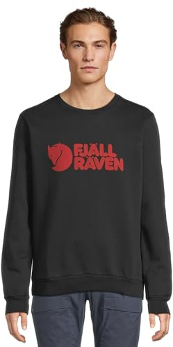 Fjällräven Herren Fjällräven Logo Sweatshirt, Black, S