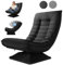Asukale Bodenstuhl 360° Drehbar, Bodensessel mit Verstellbarer Rückenlehne, Bodensofa Klappbar, Lazy Sofa, Gaming Relax Boden Sessel Wohnzimmer, 60x105x87cm, Grau