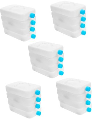 Sosoport Lot De 5 Packs De Glace pour Glacières Packs De Congélation pour Glacières Étui De Transport Réutilisable 4 Pièces X 5