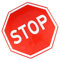 MUSISALY Panneau De Signalisation Routière Stop En Aluminium 30x30cm Panneau De Sécurité Routière Grandes Lettres