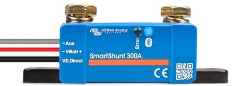 Victron Energy SmartShunt IP65 Battery Monitor (Bluetooth) - Victron Smart Shunt - 6.5V-70V, 300 amp
