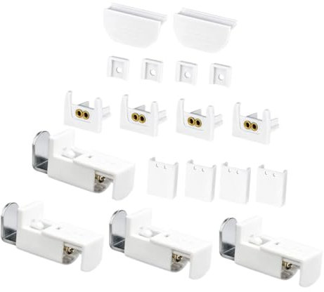 LIFKICH 1 Satz Vorhangbefestigungsklemme Für Fensterrollos Ersatzteil Für Rollo Vorhänge Einfache Montage Ohne Bohren Ideal Für Verdunkelung Und Flexible Nutzung