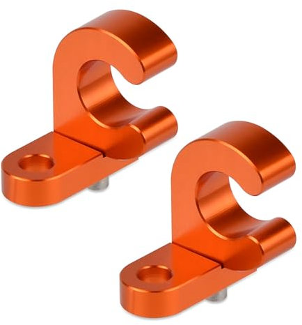 WUPEDI For, 950 990 1090 1190 1290 Duke Enduro Supermoto Super Adventure RST LC8 Supporto for morsetto for cavo flessibile for tubo freno posteriore in alluminio morsetto per tubo freno idraulico(2 P