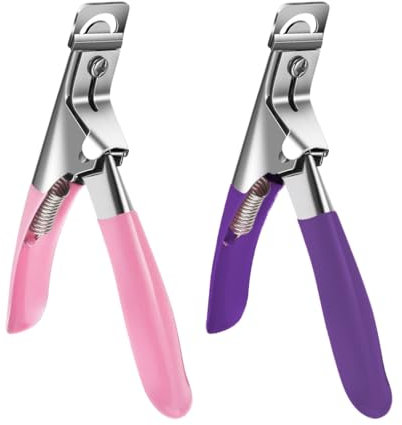 LQIOACU 2 Pièces Guillotine capsule ongle, Coupe capsules ongles, Coupe ongle professionnel, Capsules americaine ongles