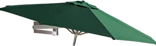 HUIBBGO Parasol de Jardin à Fixation Murale - Parasol de Jardin inclinable pour Balcon, 7 pieds/220 cm