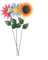 Großer Blumen-Gartenstecker, 3 Stück Gänseblümchen-Gartenstecker, Metall-Sonnenblumen, Gartenornamente, Outdoor-Dekoration