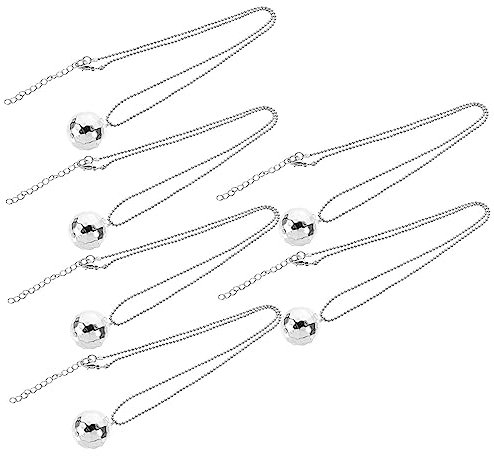 FOMIYES 6 Stück Disco Kugel Halskette für Damen Teiliges Schmuckset mit Kreativem Design für Partys Outfits Besondere Anlässe Accessoires für Frauen