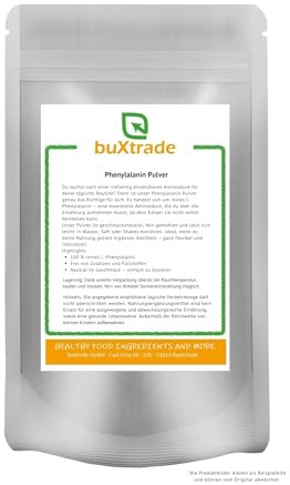 100 g | Phenylalanin Pulver | Nahrungsergänzungsmittel | Pulver | Phenylalanin | Aminosäure | Buxtrade