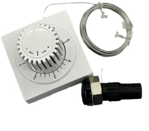 SageFurned Thermostat Thermostatkopf Fernbedienung Einsteller mit Kapillarrohr - 2m Fernbedienung Sensor Thermostatkopf