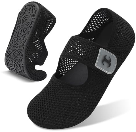 JOINFREE Womens Mens Water Shoes Wide Toe Box Barefoot Shoes Breathable Lightweight Mesh Summer Slippers Quick-Dry Aqua Socks for Swimming, Beach, Pool, River, Holiday & Travel