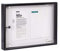 ARREGUI PAN-44 Aluminium für 2 DIN A4 Blätter | Wetterfester Schaukasten | Magnetischer Infokasten mit Schlüssel | Infoboard | Infotafel | 8 Magnete inkl. | 35 x 48 x 5 cm | schwarz
