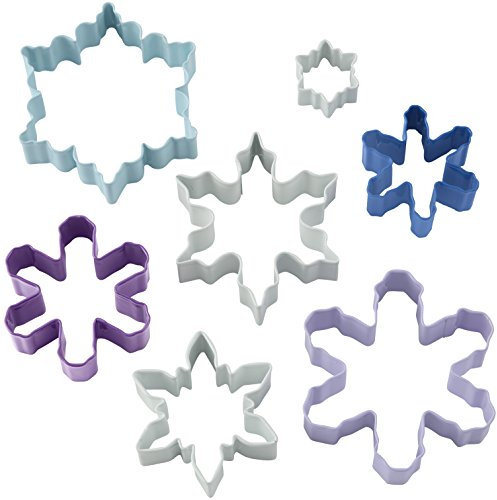 Wilton Ausstechformen-Set Schneeflocke, Weißblech, mehrfarbig, 2,54 x 9,53 x 9,53 cm