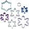 Wilton Ausstechformen-Set Schneeflocke, Weißblech, mehrfarbig, 2,54 x 9,53 x 9,53 cm