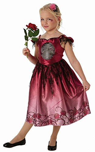 Rubies Official Rags and Roses Halloween Gothic Bride Girls Costume, Childs Size Medium 5-6 Years