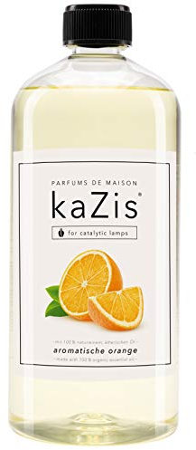 KAZIS® I Orange I 1 Liter I Für alle katalytischen Lampen I Parfums de Maison I 1000 ml I Raumduft