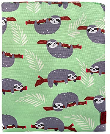 LParkin Book Sleeve Sloth Book Cover Medium Book Sleeves Teen Gift (Medium)