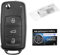 mt key OE Qualität Auto Schlüssel GEHÄUSE + Batterie kompatibel mit VW SEAT Klappschlüssel