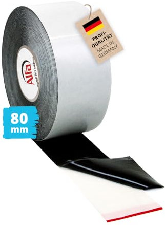 Alfa 708 Bande de protection lambourde, 1 pièce, 80 mm x 20 m, ruban de protection en caoutchouc d'EPDM