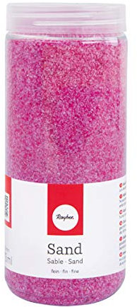 Rayher 39339264 Sabbia, fine, Rosa Fuchsia, 475ml
