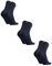 DANISH ENDURANCE Bamboo Socks, Breathable Anti Sweat Socks, Antibacterial, for Men & Women, Unisex, 3 Pack, Navy Blue 3-Pack, 9-12
