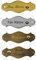 Klingelschild-Klingel-Namensschild-Türschild-Schild-Türklingel-135 x 50 mm-Messing pol.-Messing verchromt-Messing brüniert-Ohne, oder mit Gravur (18 B-K Messing brüniert ohne Gravur)