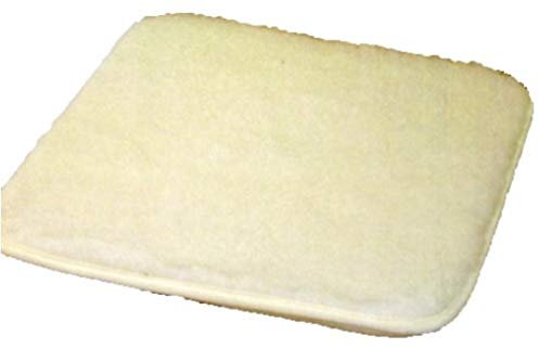 Holzdrehteile 2 Stück Kissen Sitzkissen Stuhlkissen Campingkissen Schaf Schurwolle 40x40 cm Uni